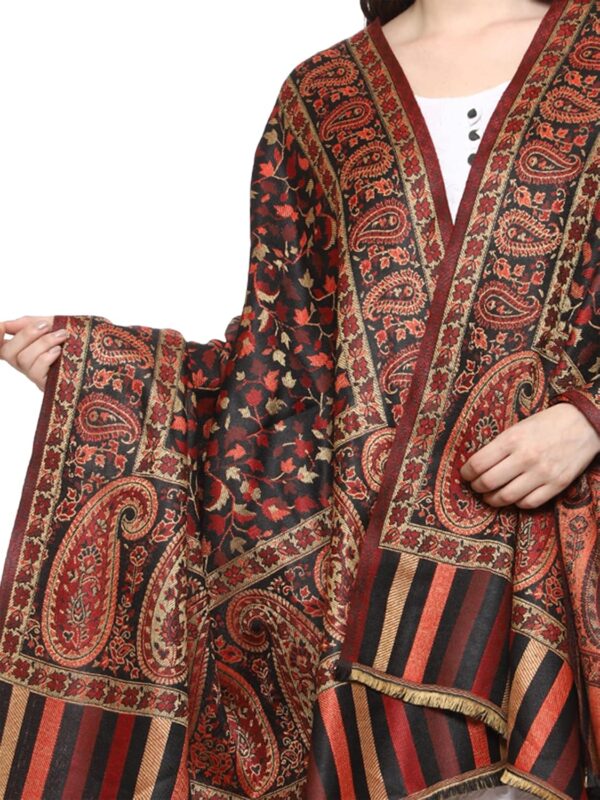 1751265950 Weavers Villa Womens Kashmiri Woven Acro Wool Paisley Kani Ladies Shawl 100cm x 200cm.jpg