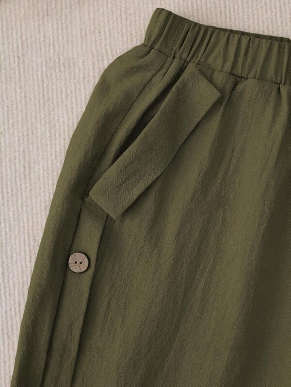 1751315887 TOPLOT Women Casual Slanted Pocket Elastic Waist Tapered Pants.jpg
