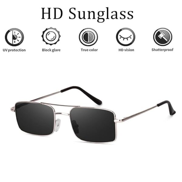 Karan Aujla Men Metal Hinges Heavy UV Protected Retro Metal Frame 100% UV Protection - Image 7
