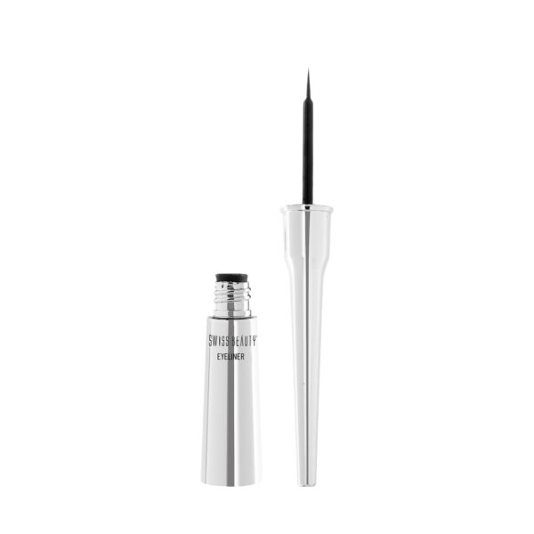 SWISS BEAUTY Waterproof Matte Liquid Black Eyeliner | Smudge Proof, Transfer Proof Eye Liner for Eye - Image 2