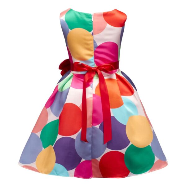 Hopscotch Girl's Polyester Fit and Flare Knee-Length Party Dresses - Image 3