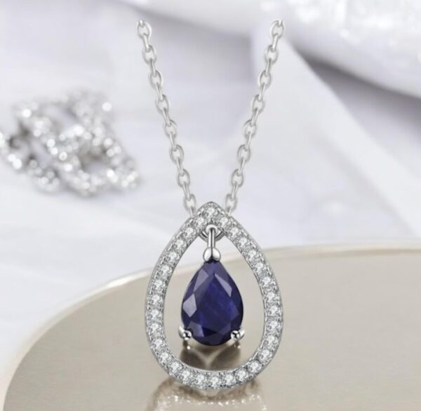 Nilu's Collection Contemporary Cubic Zirconia Pendant with Chain, Neck pieces for Women, Jewellery - Image 8