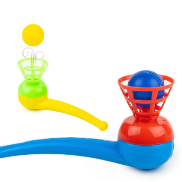 Ratna's Magic Blow Pipe Set of 2 Floating Ball Creative Magic Blowing Ball Toy Party Game for Kids & - Image 2