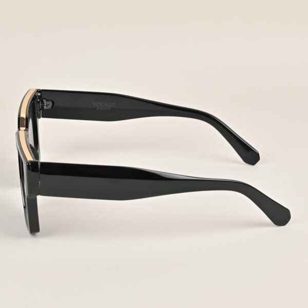 Voyage UV Protected Square Men & Women Sunglasses (952MG3669 | Black Lens & Frame) - Image 9