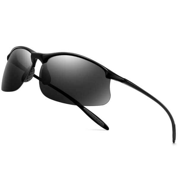 SUNGAIT Ultra Lightweight Rimless Polarized Sports Sunglasses for Men Fishing Running UV400 - Image 2