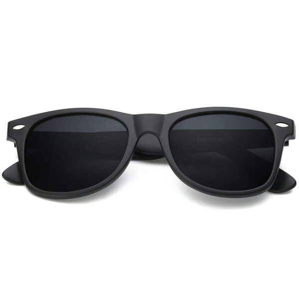 ARZONAI Classic Black Square UV Protected Stylish Unisex Sunglasses (Standard) - Image 4