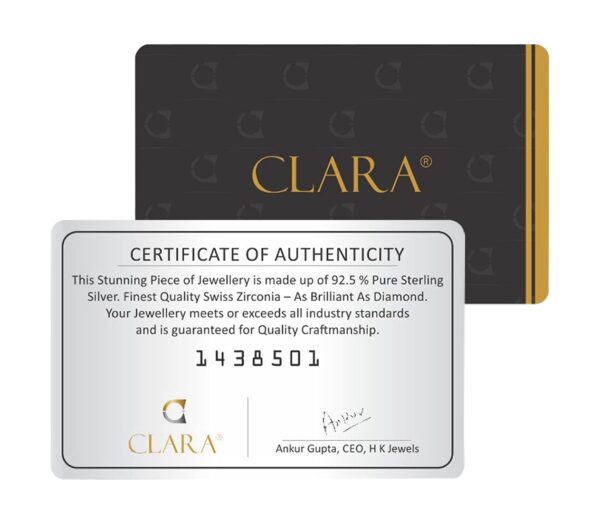 Clara 925 Sterling Silver Mangalsutra Tanmaniya Pendant with Chain | Gift for Women and Girls - Image 6