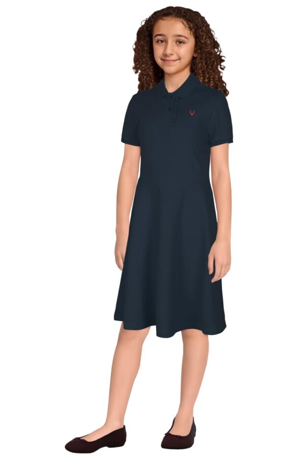 Allen Solly Girl's Fit and Flare Standard Length Dress - Image 6