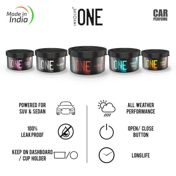 Involve Your Senses One Musk Organic Car Perfume, Involve Your Senses Strong Fiber Air Freshener to - Image 9