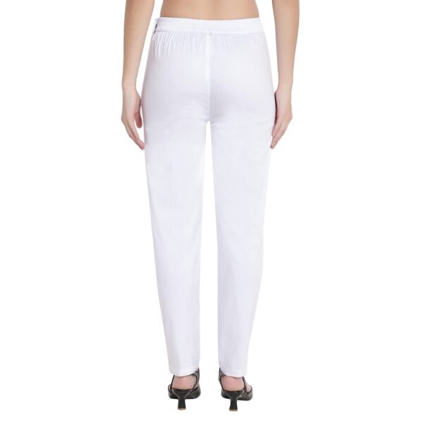 BLUE STAR SHARK (Combo Ravishing Glamarours Cotton Stretchable Casual Cigarette Lycra Pants for - Image 5