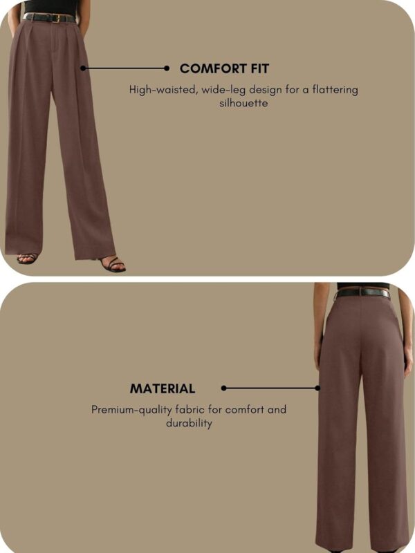 GRECIILOOKS Trousers for Women HIGH Waist | Trousers for Woman | Women Trousers | Women Trousers - Image 5