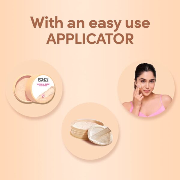 POND's Natural Glow Face Matte Powder For Normal Skin, Bb Glow - 30G, Pink - Image 6