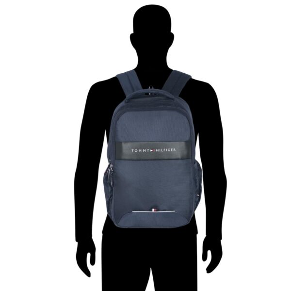 Tommy Hilfiger Joshua Polyester Unisex 15 Inch Laptop Backpack - Navy | 21 Ltr Capacity| Padded & - Image 11
