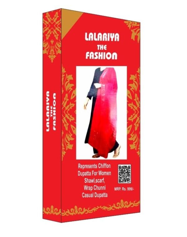 LALARIYA THE FASHION Chiffon Dupatta for Women, Scarf Wrap Chunni Casual Dupatta - Image 5