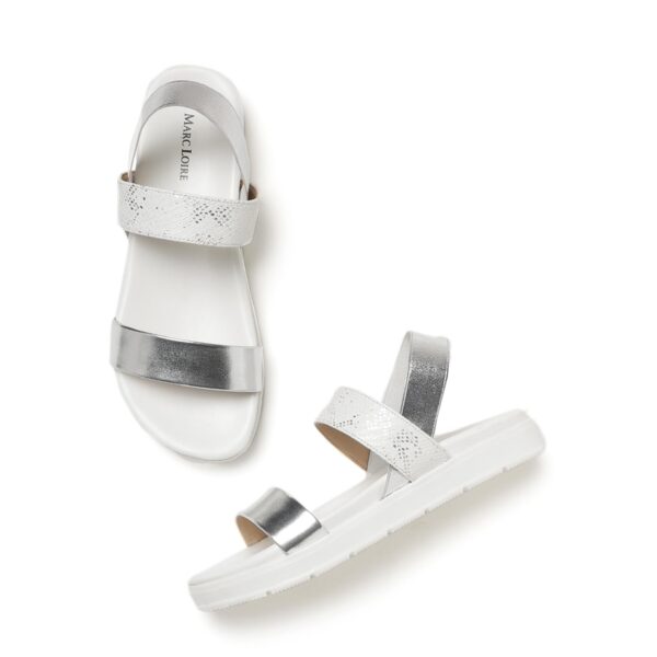 Marc Loire Women Platform Heel Fashion Sandal With Slingback Strap; Casual Footwear - Image 2