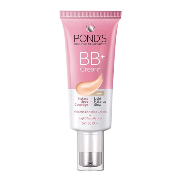 POND'S BB+ Cream, Instant Spot Coverage + Light Make-up Glow, Ivory 30g - Image 2