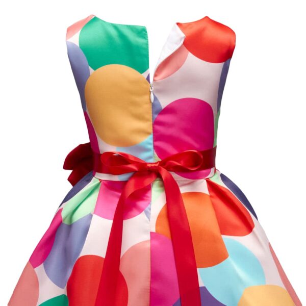 Hopscotch Girl's Polyester Fit and Flare Knee-Length Party Dresses - Image 7