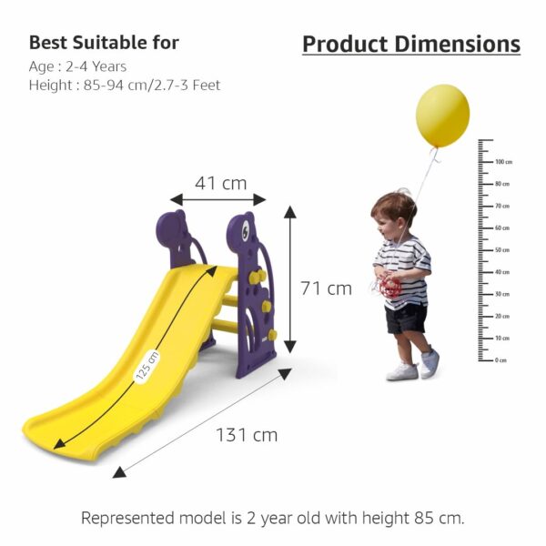 Amazon Brand - Solimo Kids Garden Super Slide | Safe and Fun | Indoor and Outdoor Toy for Boys and - Image 6