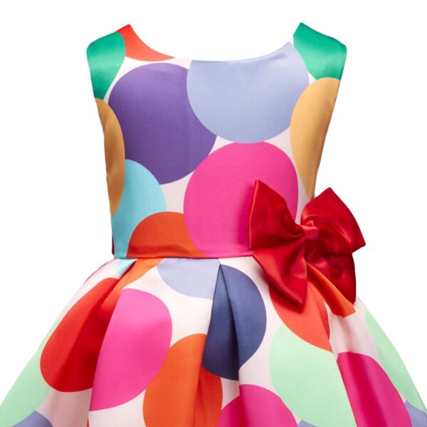 Hopscotch Girl's Polyester Fit and Flare Knee-Length Party Dresses - Image 4