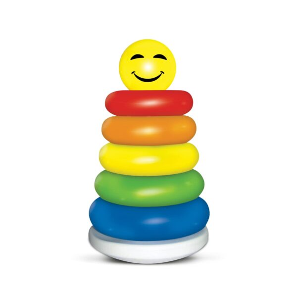 Little's Junior Ring Educational Blocks | Stacking Toys For Kids | 6 Rings Multi-Colour Kids Toys | - Image 3