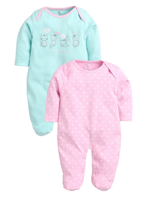 BabyGo Half Sleeves Baby Romper| 100% Cotton Rompers for New Born Baby| Baby Dress | Sleepsuit for - Image 2