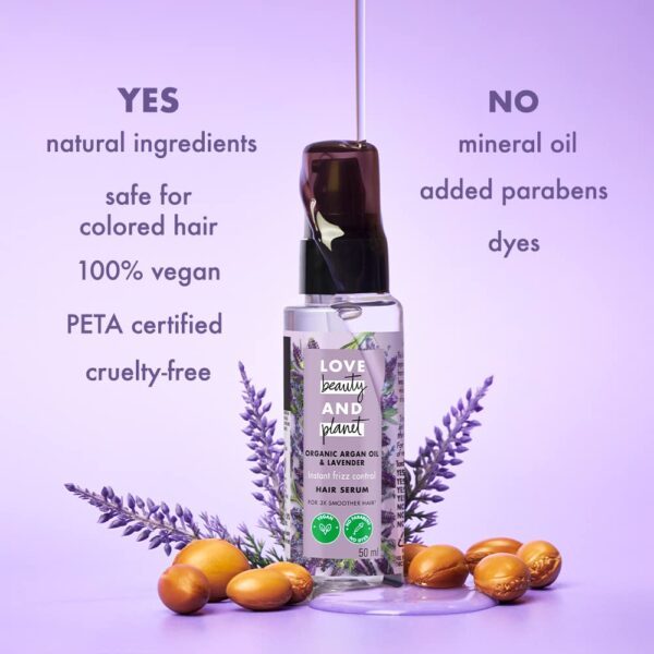 Love Beauty & Planet Argan Oil & Lavender Hair Mask For Frizzy Hair | 50 Ml - Image 5