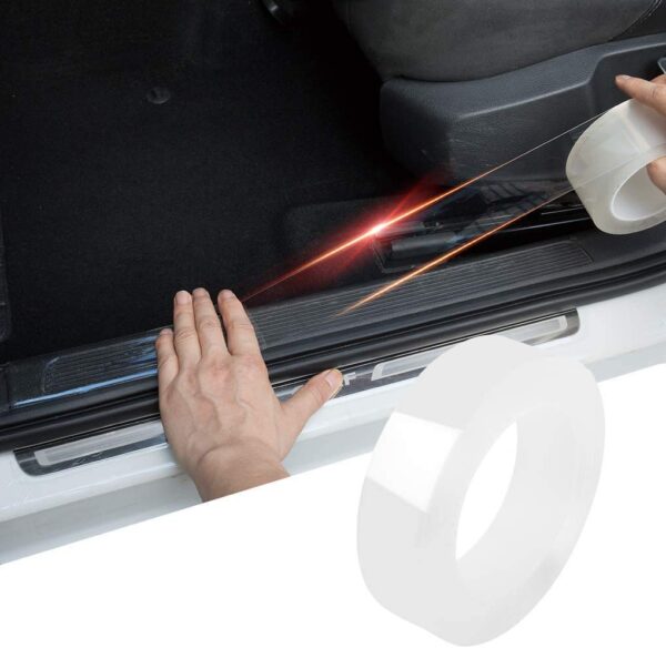Automaze Car Door Universal Edge Guard Clear Door Sill & Trim Protector, Vinyl Protection Film/Tape, - Image 2