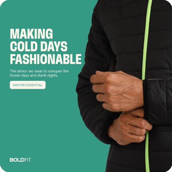 Boldfit Men's Polyester Padded Standard Length Jacket - Image 8