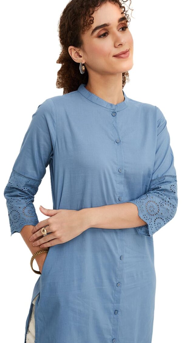 Max Women's Cotton Regular Fit Casual Kurta - Image 2