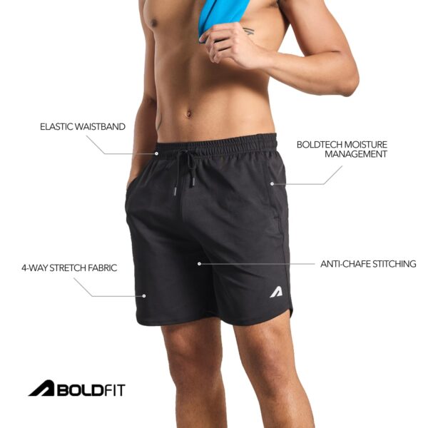 Boldfit Shorts for Men Gym Half Pants for Men & Boys Training Mens Shorts Quick Dry Men Shorts for - Image 5