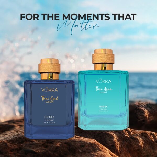 VOKKA Thai Oud & Thai Aqua 200 ml | Pack of 2 x 100ml Unique Unisex Luxury Long Lasting Woody - Image 7