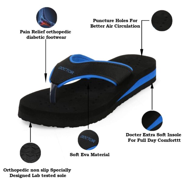 DOCTOR EXTRA SOFT Ortho Care Diabetic Orthopedic Pregnancy Flat Super Comfort Dr Flipflops and House - Image 4