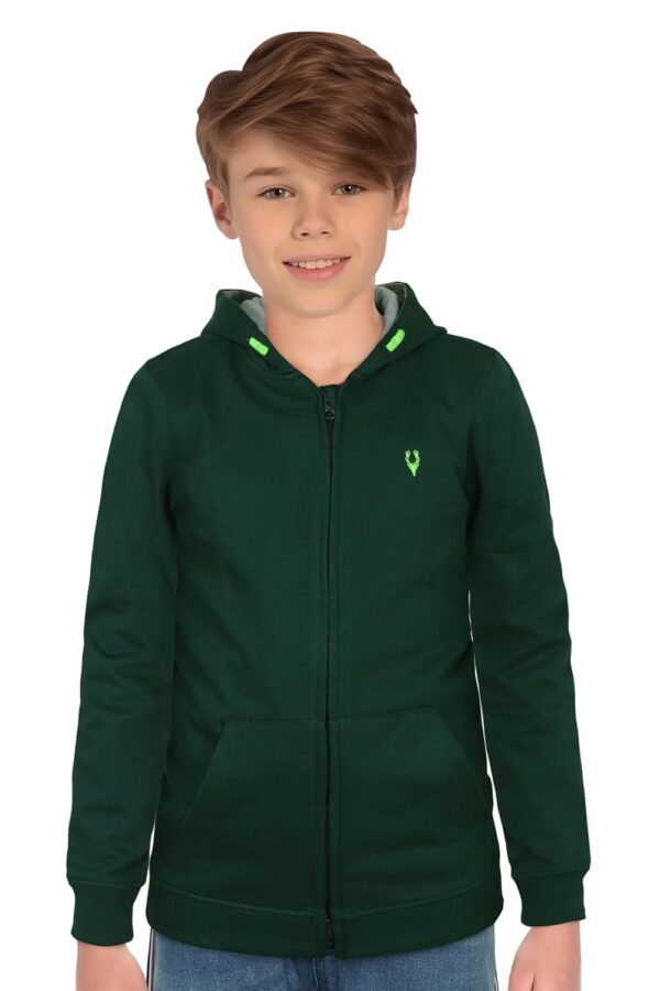 Allen Solly Boys Cotton Hooded Neck Sweatshirt - Image 2