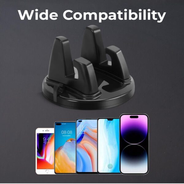 HUMBLE Universal 360° Rotatable Dashboard Mount Smartphone Holder Anti-Slip Silicone Mount for Car, - Image 6