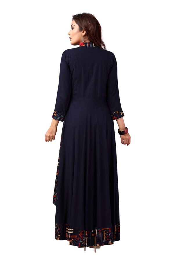madhuram textiles Women Rayon A-Line Long Kurti(M-2082) - Image 3