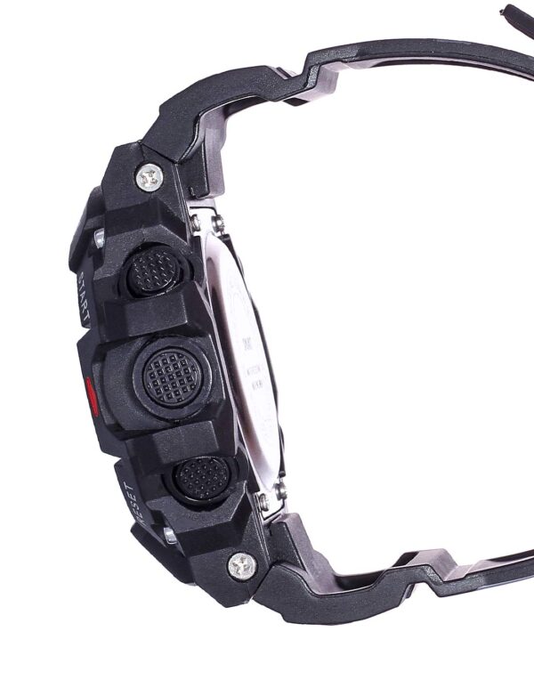 SELLORIA Silicone Digital Watch Shockproof Multi-Functional Automatic Black Color Strap Waterproof - Image 3