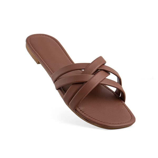 Nowry Women Stylish Flats Fashion Sandal For Party & Wedding/Casual Flat Sandals For Women's & Girls - Image 4