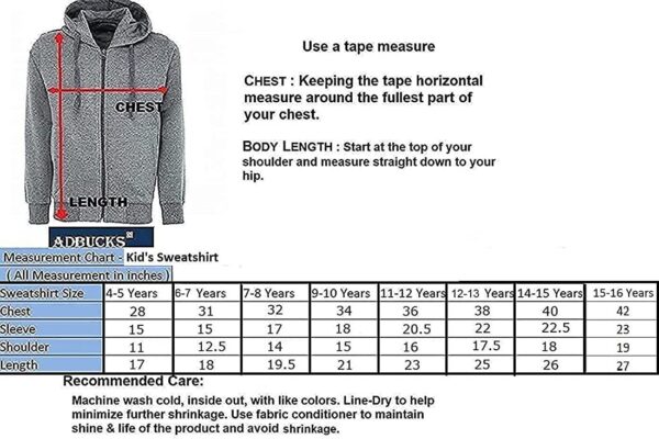 ADBUCKS Girl's Cotton Hooded Sweatshirt - Image 8