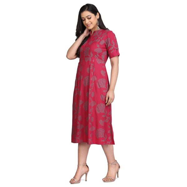 Rangavali Stylish Dress for Women | Western A-Line Maxi Long Gown for Womens | Cotton Dresses for - Image 4