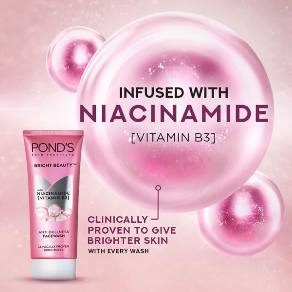 POND's Bright Beauty Anti-Dullness & Brightening Facewash With Niacinamide | For Glass-Skin Like - Image 5