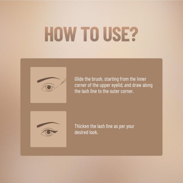 SWISS BEAUTY Waterproof Matte Liquid Black Eyeliner | Smudge Proof, Transfer Proof Eye Liner for Eye - Image 6