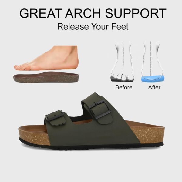 Centrino Men's Cushion Stylish Slippers|Leather slippers/chappal|birkenstock men footwear|Men's - Image 3