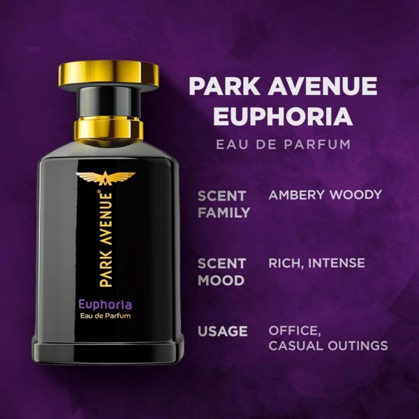 Park Avenue Euphoria, Eau De Parfum Men, 100ml | Long Lasting Perfume for Men | Father's Day Gift - Image 4