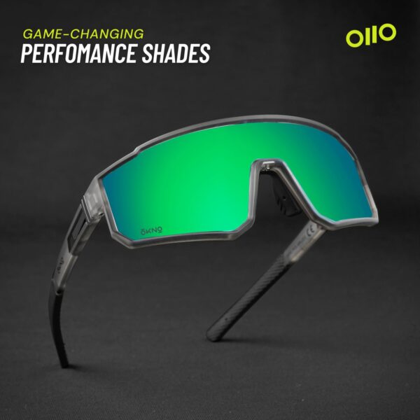 Eyewearlabs OKNO | Polarized Sports Over-Sized Unilens Wrap-Around Branded Stylish Sunglasses For - Image 5