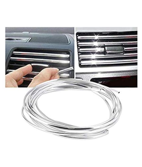 AutoBizarre 3 Meter AC Vent/Car Edges Chrome Styling Edge Guard - Image 2