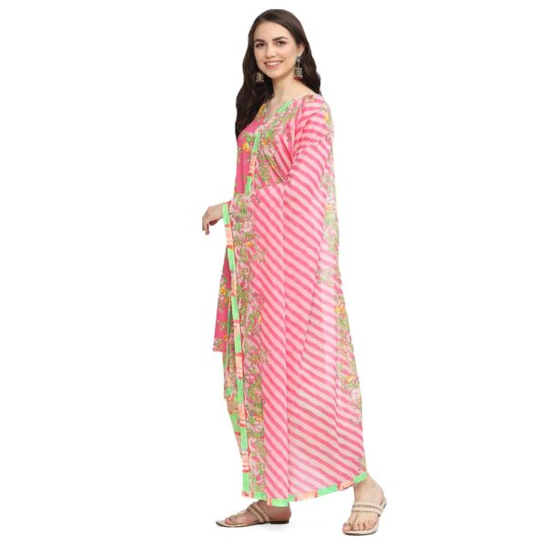 BIBA Women Cotton Straight Kurta Palazzo Suit Set - Image 3
