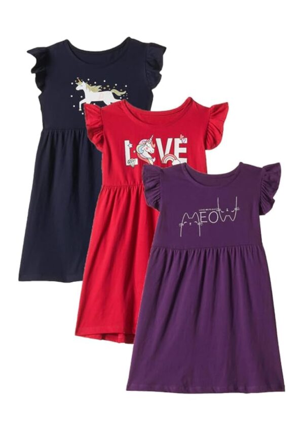 T2F Girls Printed Regular Casual Dress - Image 2