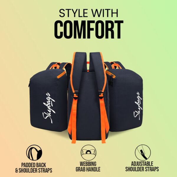 Skybags Casual Daypack 15L With Spacious Compartment, Webbing Grab Handle & Highlight Zippers - Image 5