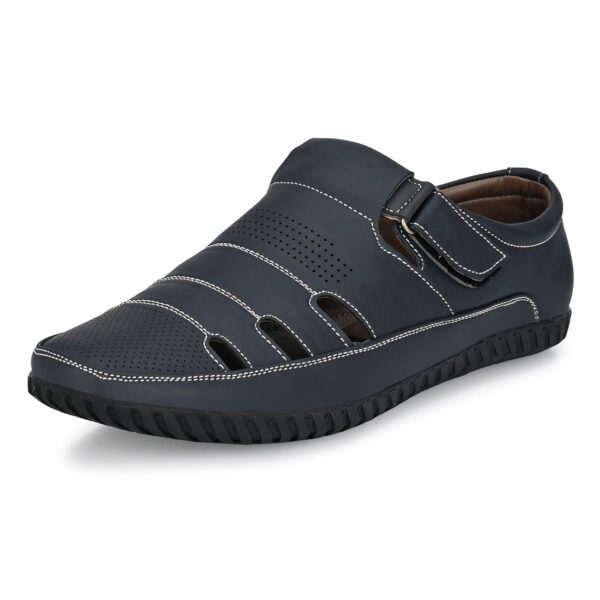 Centrino Men's Fisherman Sandals with Cushioned Insocks, Hook & Loop Strap, Trendy and Sporty - Image 2