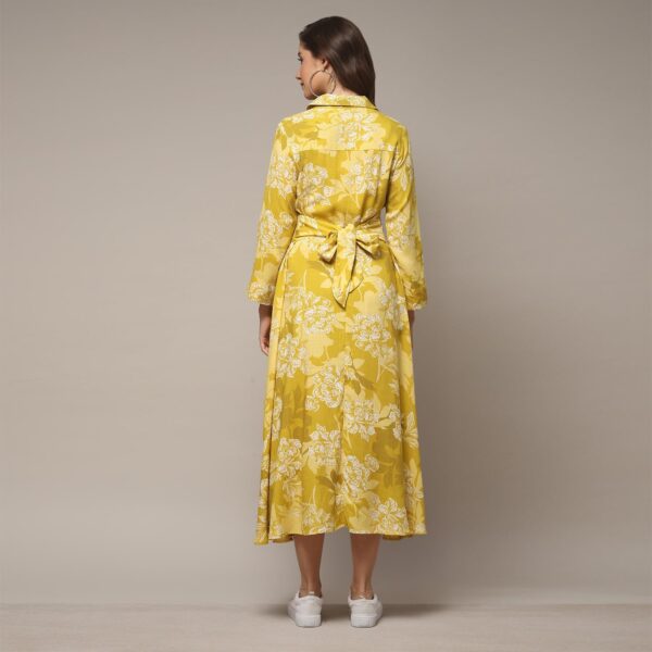 BIBA Women Liva Straight Printed Dress - Image 4